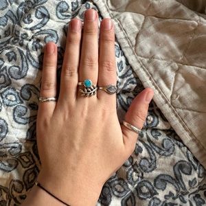 Sterling Silver Turquoise Wrap Ring